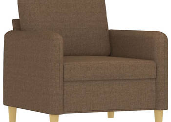 Fotel brązowy 60 cm obity tkaniną WM-359465