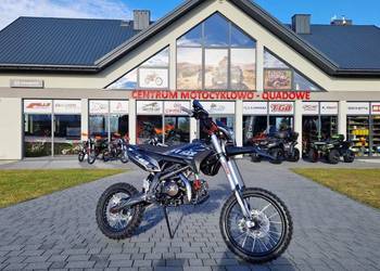 NOWOŚĆ!! CROSS MOTOCROSS ASIX48 125CC 17/14 E-START MANUAL SZARY LED 14KM