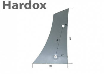 Pierś HARDOX 122202/L części do pługa SUKOV