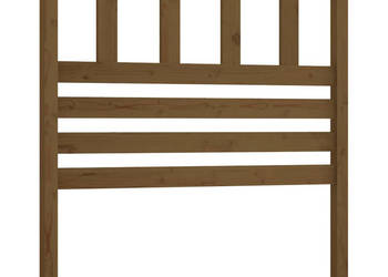Wezgłowie łóżka brązowe 81x4x100 cm lite drewno sosnowe WM-814122