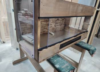 Promocja terrarium drewniane agama brodata gekon wąż
