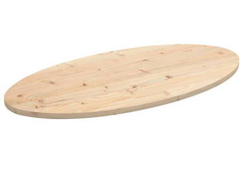 Blat stołu 100x50x25 cm lite drewno sosnowe owalny WM-824330