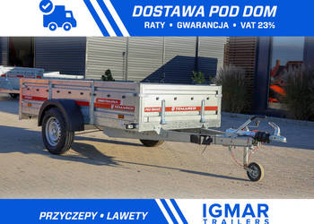 Przyczepa TEMARED PRO BRAKE 2612 wzmacniane burty hamowana 1000 kg DMC