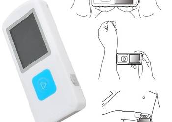 Przenośny MONITOR APARAT EKG polskie menu software