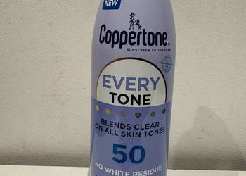Amerykański spray SPF50 Coppertone EveryTone do każdego odcienia skóry