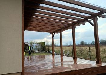 Taras drewniany, zadaszenie tarasu, altana, pergola Biłgoraj