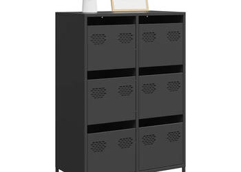 Szafka czarna 68x39x1015 cm stal WM-851220