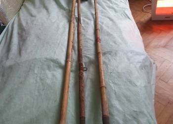 Stare wędki bambusowe muchowe i kołowrotki, tonkin