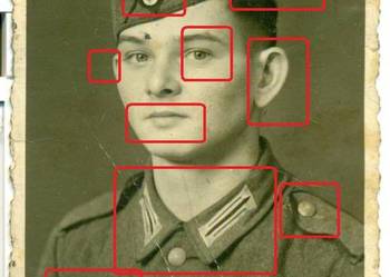 Stare zdjęcie fotografia żołnierz niemiecki II Wojna