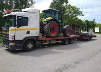 Transport sprzętu rolniczego budowlanego przyczep itp..