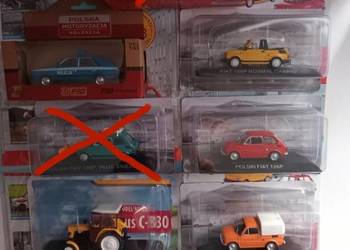 Hachette Fiat 126p Maluch,Niewiadów N126p, Fiat 125p, Ursus C-330, Polonez