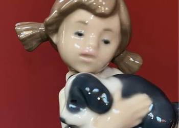 Figurka Daisa 1987. Dziewczyna z pieskiem. Hand Made in Spain by Lladro.