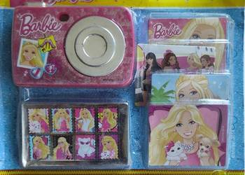 Barbie Zestaw Aparat Fotograficzny + Naklejki Stemple Karty