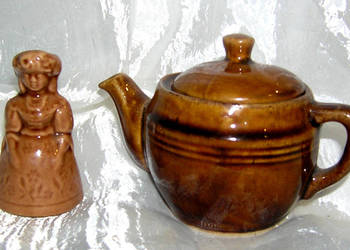 imbryczek ceramiczny do parzenia herbaty PRL