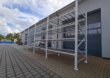 Regał magazynowy półkowy H300 trawers 205cm do warsztat garaż magazyn