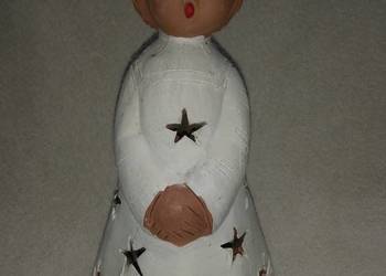Ceramiczny lampion anioł