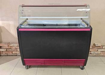 Witryna do lodów ISA Jamaica 7 - 360L, mobilna, po serwisie