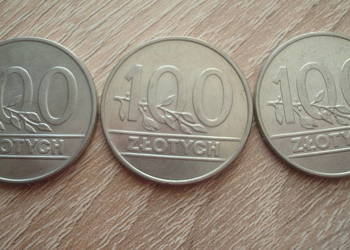 Moneta 100 zł x  4 szt.