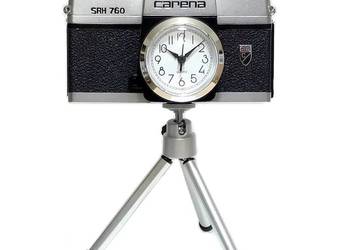 Zegar na biurko z aparatu fotograficznego Carena SRH statyw loft retro