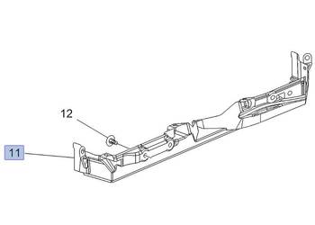Opel Astra K 5 V - kierownica wlot powietrza osłona 39179263