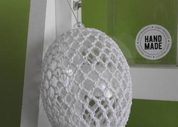 Jajko 1 szt dziergane na szydełku, handmade, dekoracja, prezent, Wielkanoc