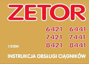 Instrukcja obsł. Zetor Proxima 6421 | 6441 | 7421 | 7441 | 8421 | 8441