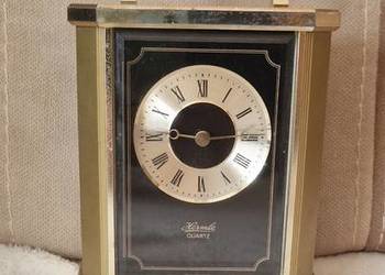 Zegar kominkowy stojący  Herme Gold & black carriage cloch the clock factor