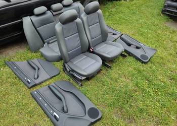 Bmw e46 sedan fotele pół skóry grzane Europa komplet z boczkami