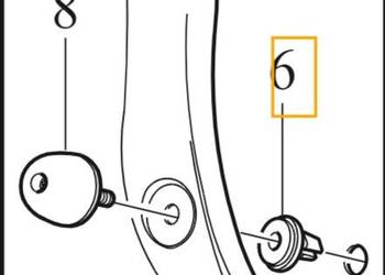 VOLVO klips spinka uchwyt mocowanie odboju OE