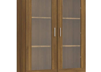 Witryna brązowy dąb 825x305x115 cm materiał drewnopochodny WM-815620