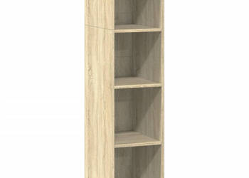 Wysoka szafka dąb sonoma 30x41x124 c materiał drewnopochodny WM-846378