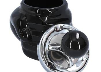 Zamykana Popielniczka Ceramiczna w Kształcie Pięści - Czarna