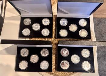 Zestaw srebrnych monet na prezent 5 monet 1oz inwestycja