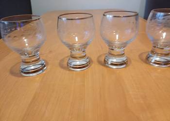4 szklanki do wina Bohemia Cristal  Czechoslowacja