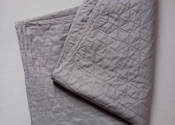 Szara narzuta pikowana 170x210