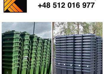 120 L używane pojemniki na odpady , 240 L, 1100 L
