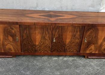 Komoda/Szafka RTV Art-Deco Orzech 195 Antyk Po Renowacji