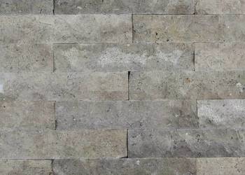 Kamień Elewacyjny Trawertyn PALERMO GREY Dekoracyjny Na Ścianę 30x6x1,5cm N