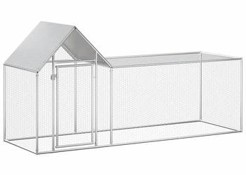 vidaXL Woliera dla kur, 3 x 1 x 1,5 m, galwanizowana stal(SKU:144554)