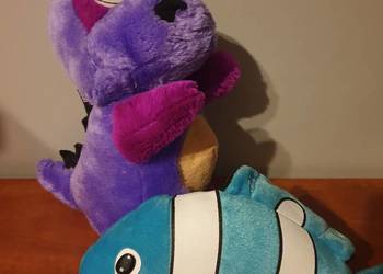 Pluszowe maskotki dinozaur i ryba