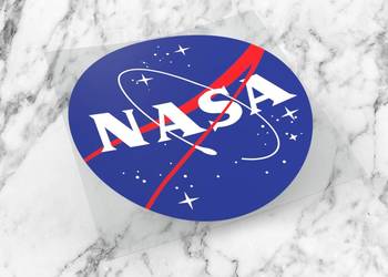 Naklejka NASA 8 x 8 cm spacex elon musk space #3