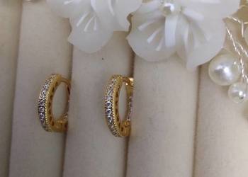 Kolczyki Pandora złote (srebro platerowane złotem) próby ALE i S925