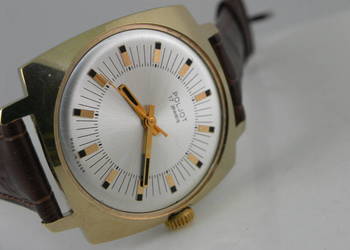 Radziecki mechaniczny zegarek POLJOT 17 kam. bocian . Au10 ZSRR- CCCP