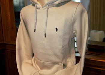 Bluza bawełniana z kapturem Polo Ralpha Laurena - beżowa XL ocieplana