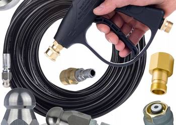 CanalJet Easy!Lock Compact – Zestaw do czyszczenia | Wąż 20 m | Pistolet 3…