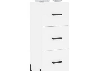 Szafka biała 345x34x90 cm materiał drewnopochodny WM-828612