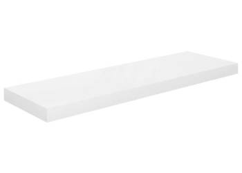 Półka ścienna wysoki połysk biała 80x235x38 cm MDF WM-323751