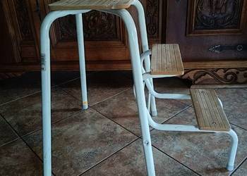 Taboret kuchenny, drabinka, rozkładany stolik