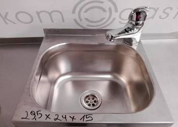 Umywalka nierdzewna zabudowana 33x30,5x15,5