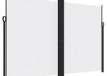 vidaXL Zwijana markiza boczna, biała, 220x1200 cm(SKU:4004871)